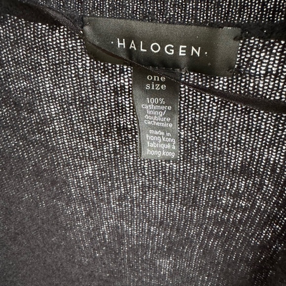 HALOGEN 100% Cashmere open cardigan kamuno One size - Picture 3 of 3